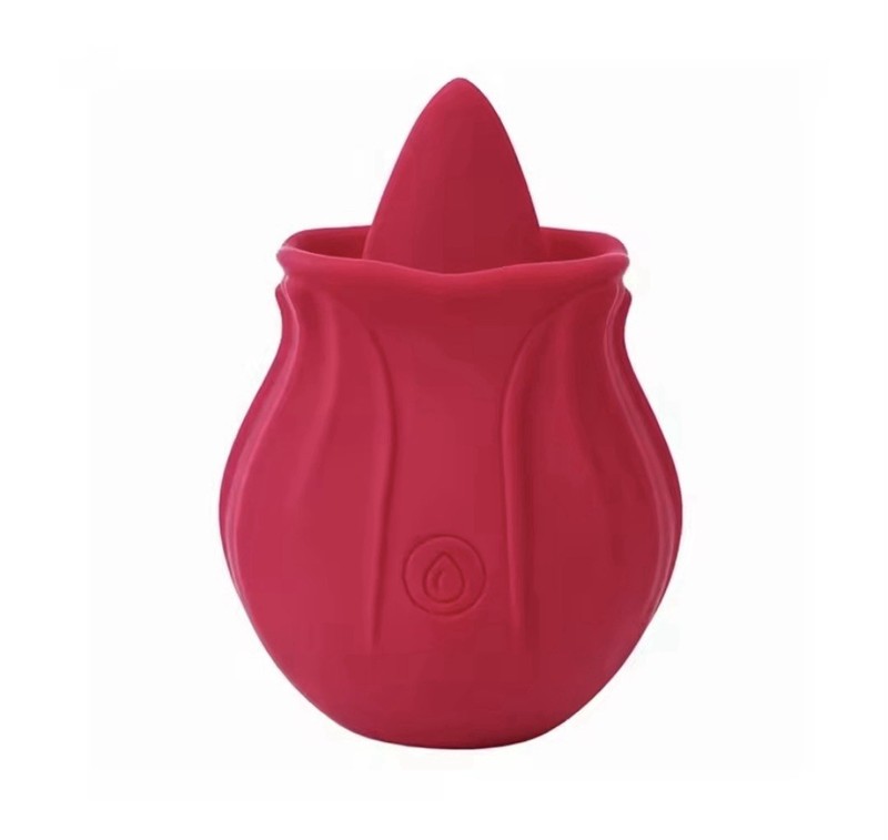 Luxury Rose Toy Tongue Licking Vibrator – Rechargeable, Waterproof, Quiet.