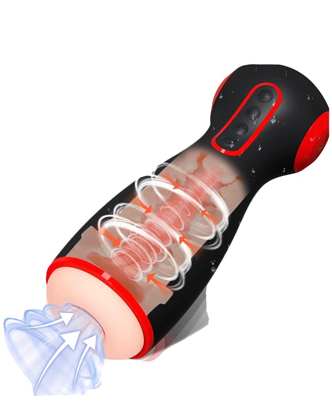 Masturbator, Multispeed , Squeezing , Moaning , Includes Headphones, Usb Charger