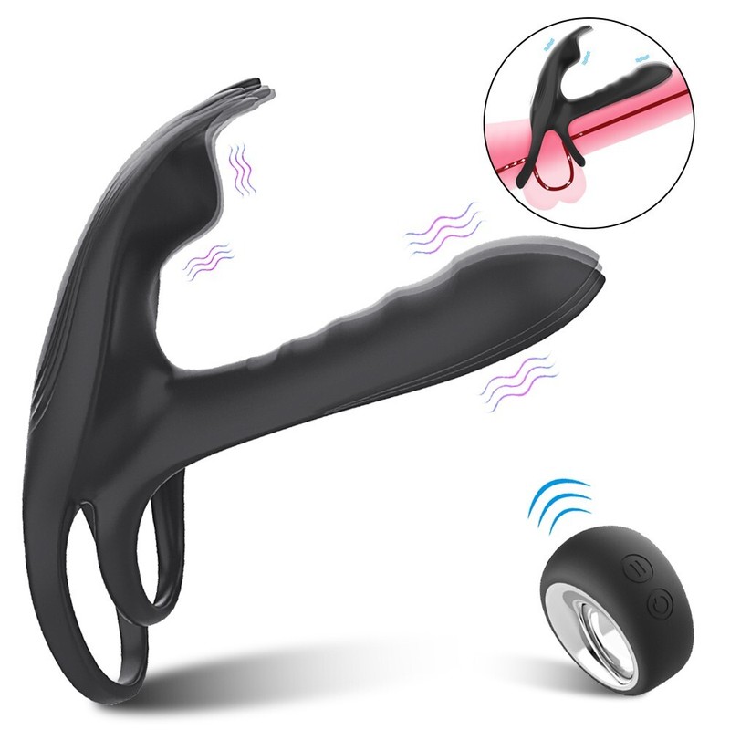 Vibrador Pene Anillo De Polla Estimulador Juguetes Sexuales Para Hombres Parejas