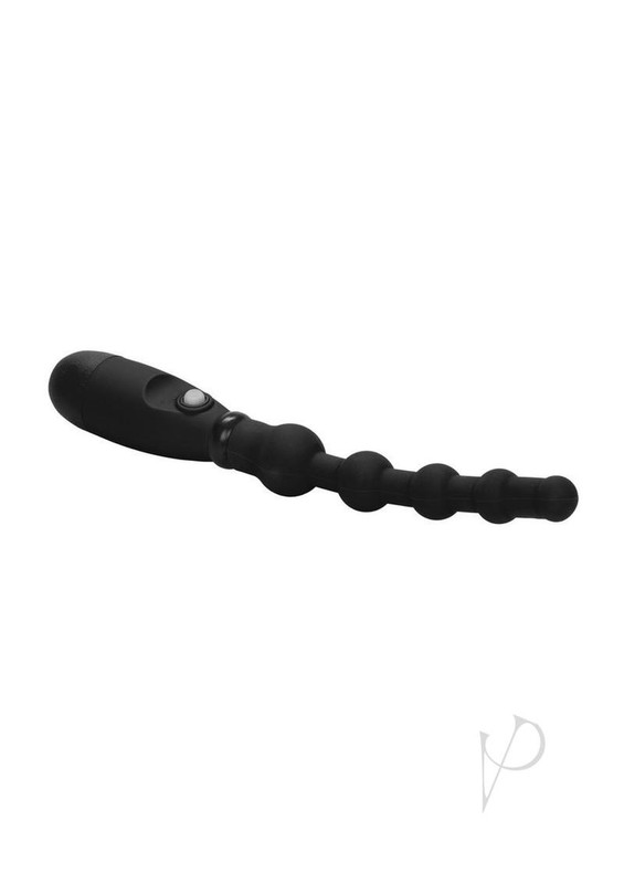 Booty Call Booty Flexer Silicone Beaded Butt Plug - Black gallery