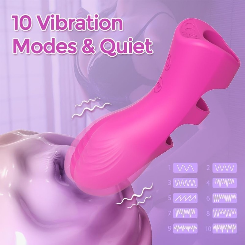 Waterproof Butterfly Vibrator for Women with Textured Design and Heating Feature gallery