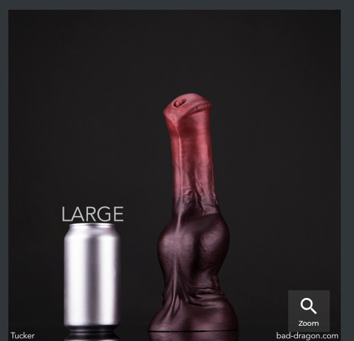 NEW Bad Dragon TUCKER Fantasy LARGE Silicone Dildo CUM TUBE + SUCTION Cup Toy gallery