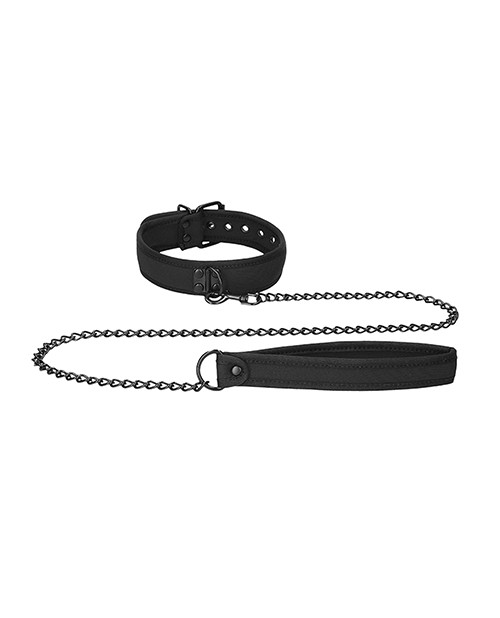 Shots Ouch Puppy Play Puppy Collar w/Leash - Black gallery