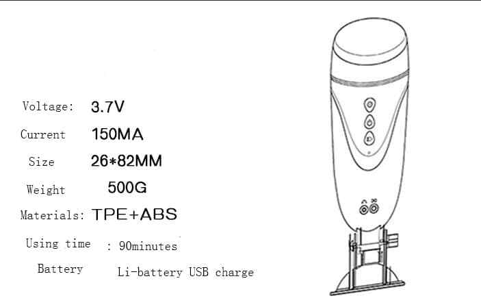 Male Electric Voice USB 10 Speed Masturbator Stroker Oral Self Sex Pocket Pussy gallery