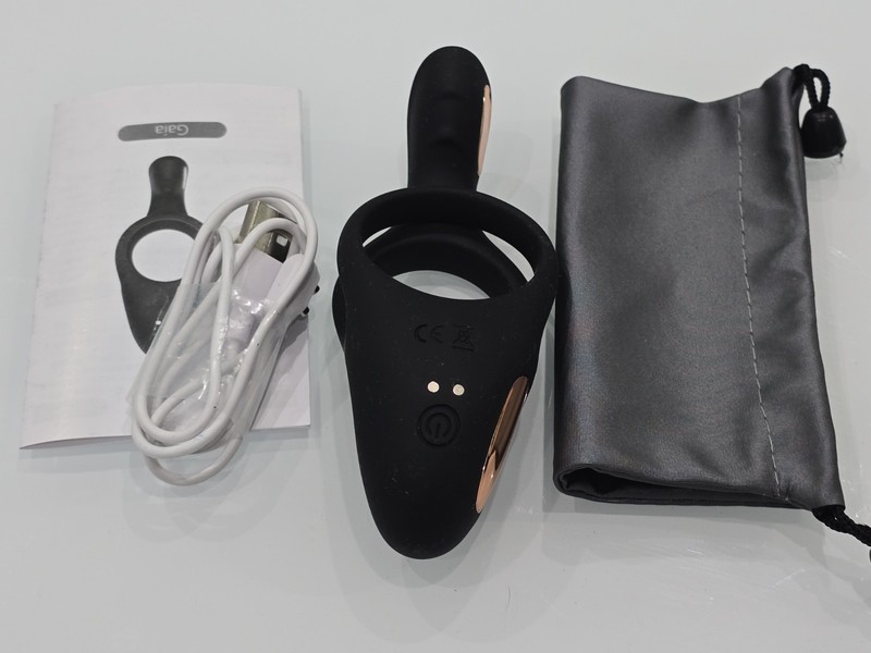 GAIA DUAL COUPLES PENIS VIBRATOR RING WITH 10 VIBRATION PATTERS (SEAL) gallery