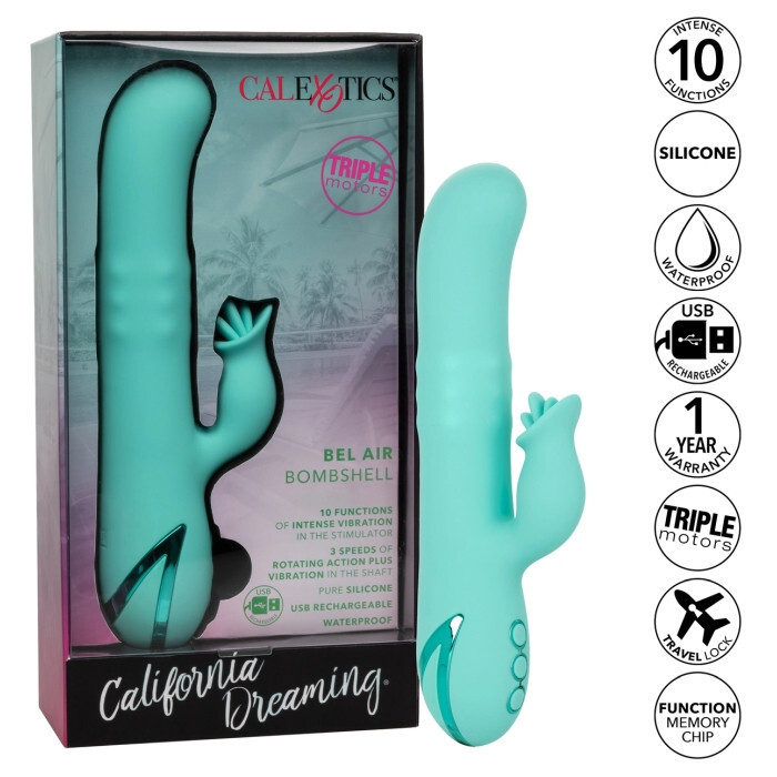 CalExotics – California Dreaming Bell Air Bombshell – Silicone Waterproof USB