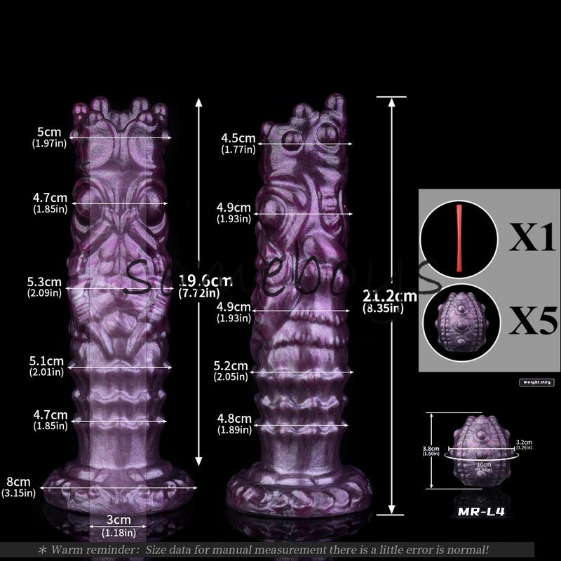 Manual Ovipositor Monster Hollow Anal Plug Egg-Laying Silicone Butt Ball Sex Toy gallery