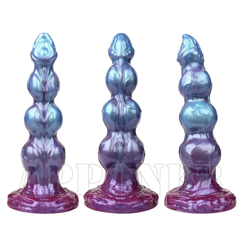 Huge Silicone Alien Dildo Thick Anal Dildos with 3XLR for Sex Machine Sex Toys gallery