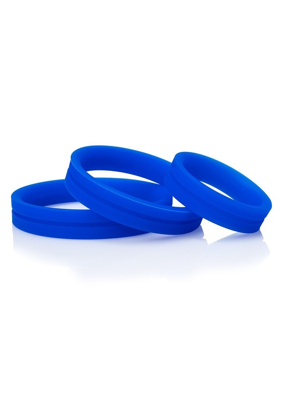 Screaming O Ringo Pro X3 Cock Ring Set Blue gallery