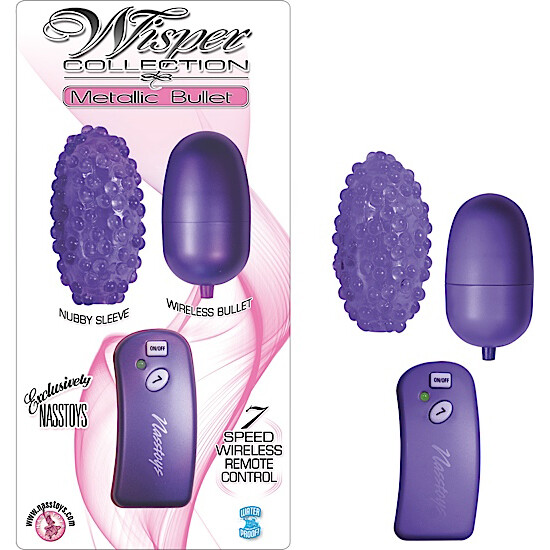 VIBRATOR – BULLET – WISPER COLLECTION METALLIC BULLET-PURPLE