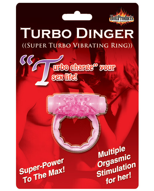 Humm Dinger Turbo Vibrating Cockring Magenta