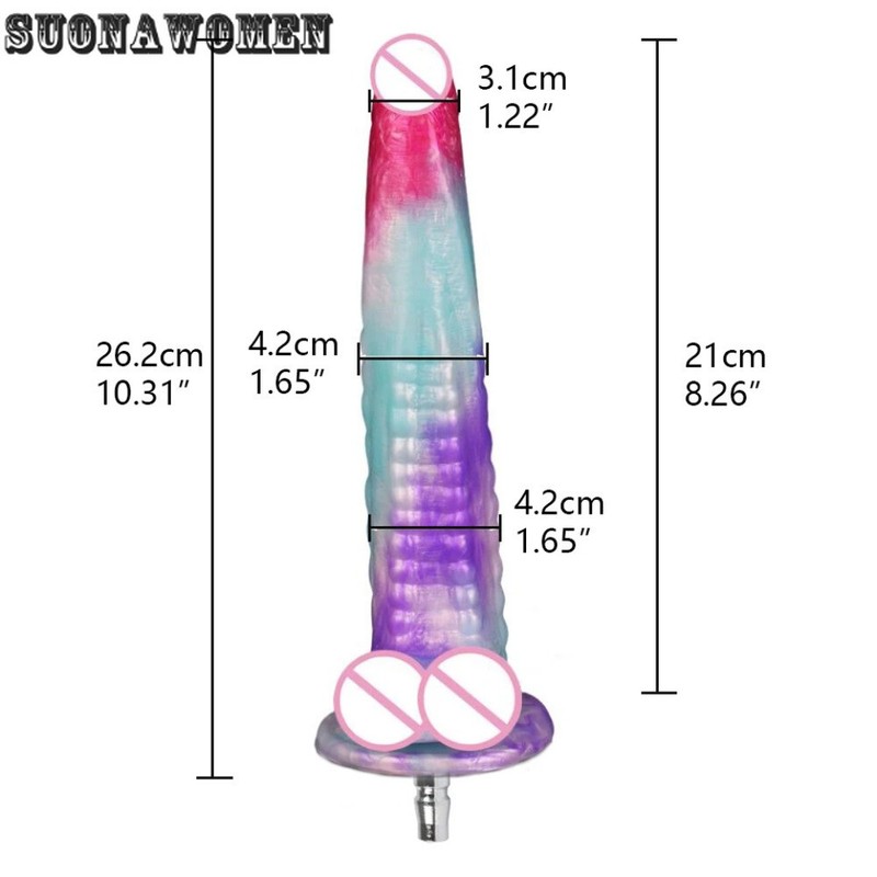 Sex Machine Anal Dildo Attachment for Vac-U-Lock Masturbation Machine Sex Toys gallery