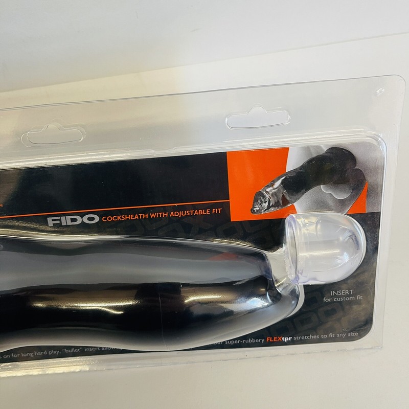 Oxballs Fido Puppy Cocksheath With Adjustable Custom Fit, Black, New Boxed gallery