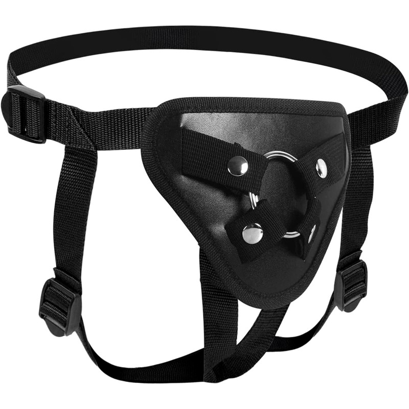 Strap-On Harness Adjustable Belts 2 O-Rings Lesbian Women&rsquo;s Sex Toy for Dildo