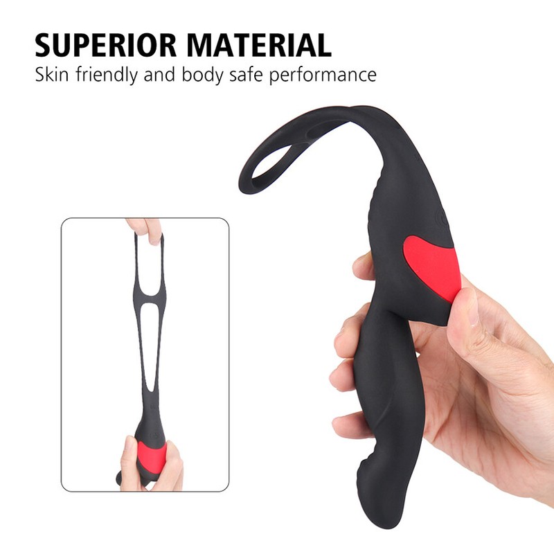 Remote Control Waterproof Male-Prostate-Vibrating Massager-Health Ring-Recharge gallery