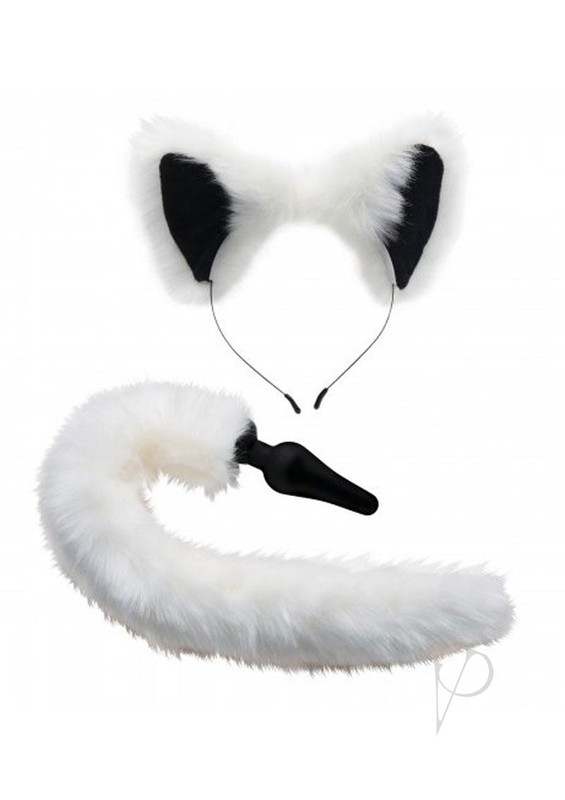 Tailz Fox Tail and Ears Set - White gallery