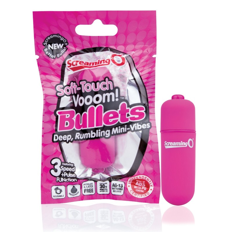 Screaming O Soft-Touch Vooom! Bullet Mini-Vibe Pink – Discreet Clitoral Vibrator