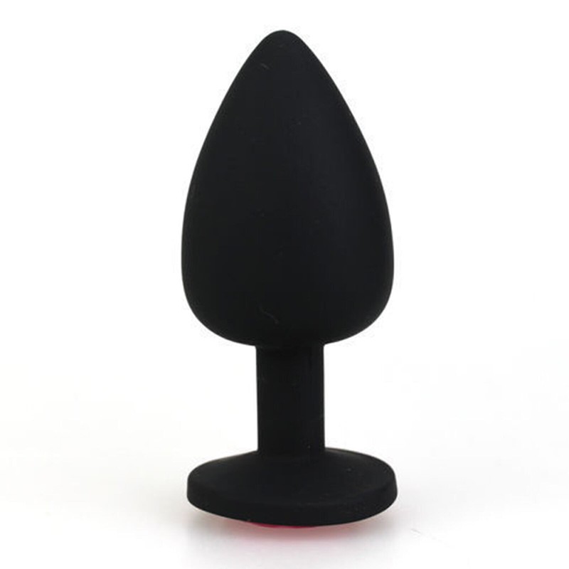 Pink Butt Toy Plug Anal Silicone Jeweled Gem (S/M/L Size)