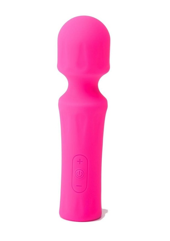 Pink Pussycat Vibrating Rechargeable Mini Wand Massager - Pink gallery