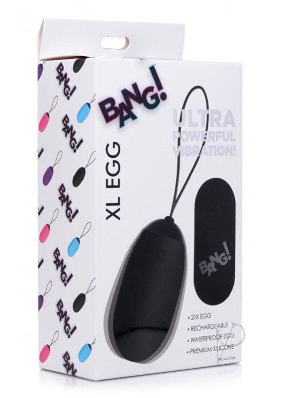 Bang! XL Vibrating Egg – Black