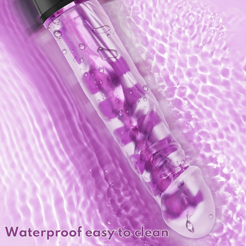 Sex Toys For Women Rechargeable G-Spot Clit Vibrator Dildo Massager Adult Purple gallery