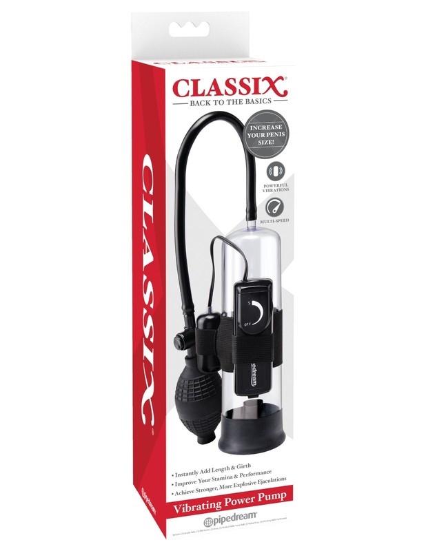 Pipedream Products Classix Ultimately Powerful Vibrating Power Pump, New