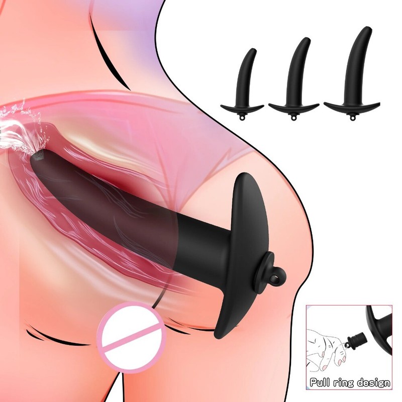 Anal Butt Plug Stretcher with Stopper Enema Butplug Vagina Ass Anus Dilator Bdsm gallery