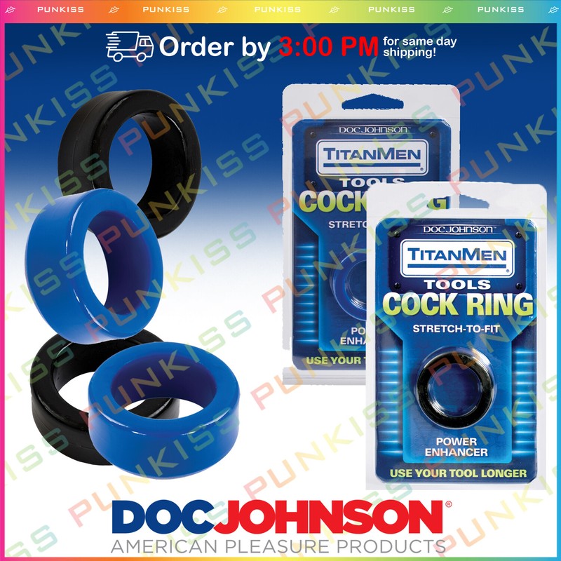 Titanmen Penis Cock Ring💋Stay Hard Male Erection Sexual Enhancer Sex Toy Men