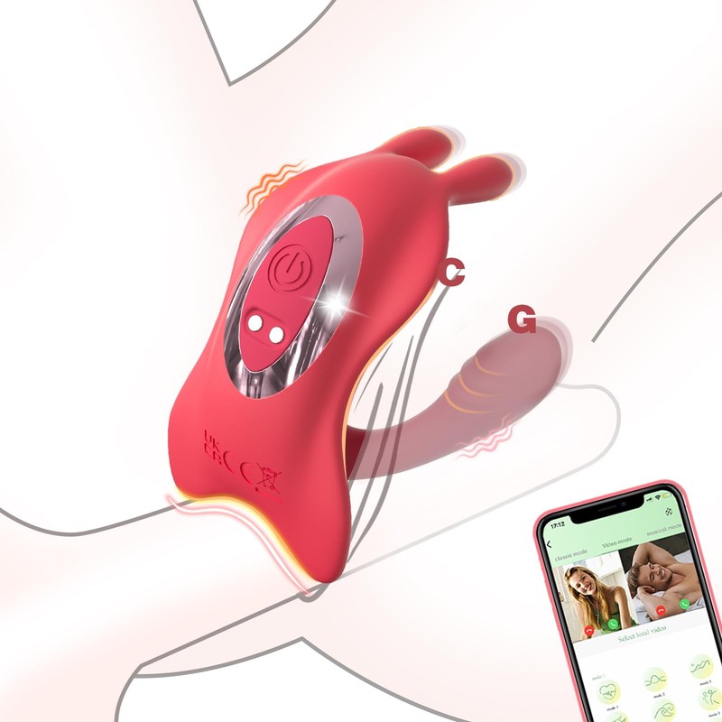 Couples App Remote Control Wearable Vibrator, Couple Women Adult Sex Toys, Lo…