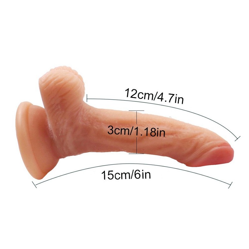 Realistic Dildo Suction Cup Penis Dong Waterproof Cock Veined Sex Toys for Women gallery