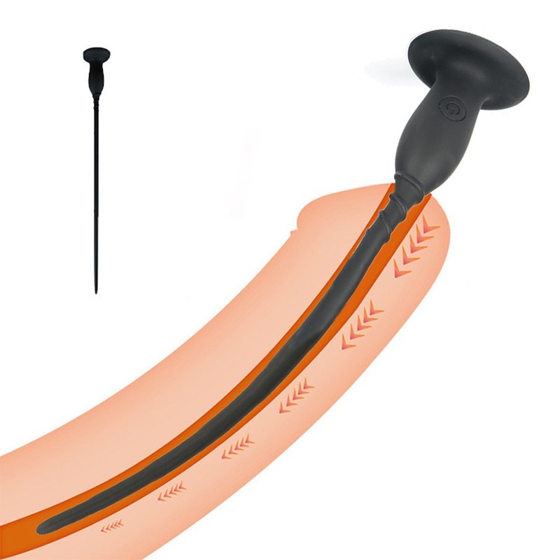 Silicone Urethral Vibrator Men Penis Plug Electric Prostate Massager Sex Toys US