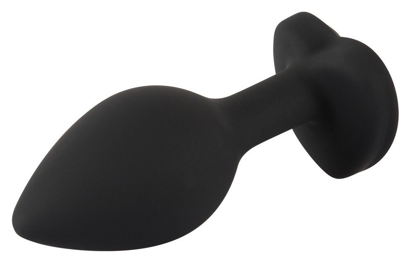 Silicone Butt Plug Black - Black Anal Plug with Gem - Schmuckstein Gem you2toys gallery