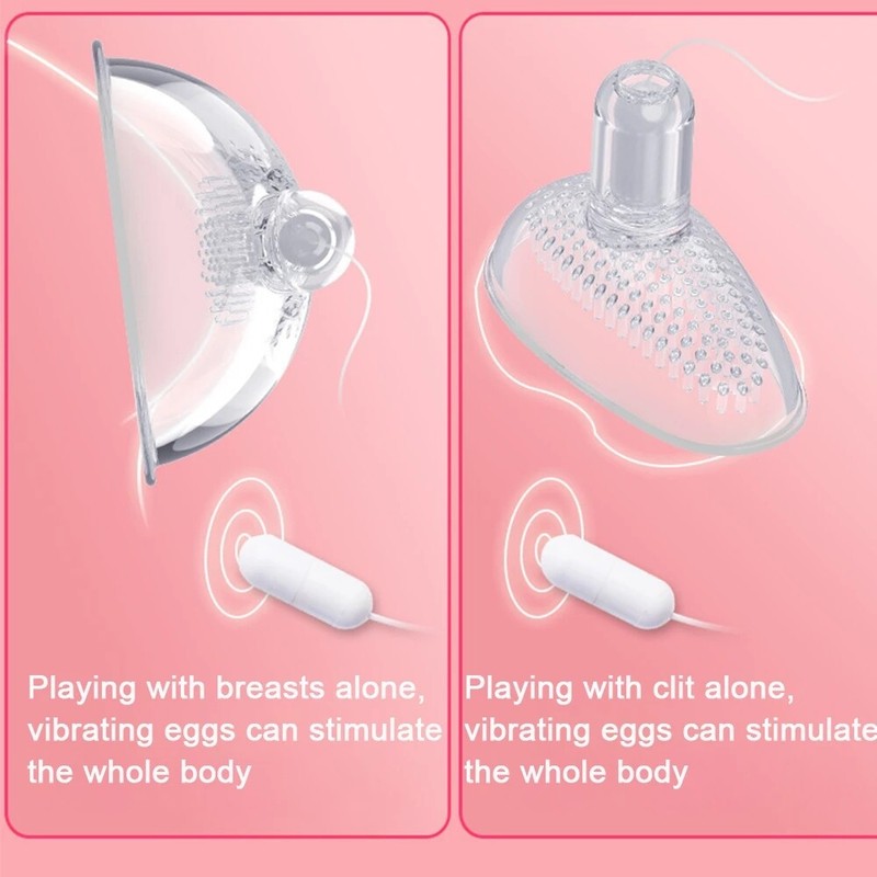 Vacuum Breast Enhancer Sucker Enlargement Pump Suction Remote Nipple Massager gallery