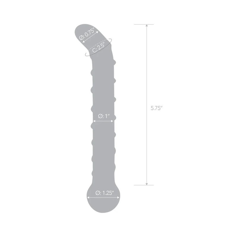 Glas Mr. Swirly 6.5 in. G-Spot Glass Dildo gallery