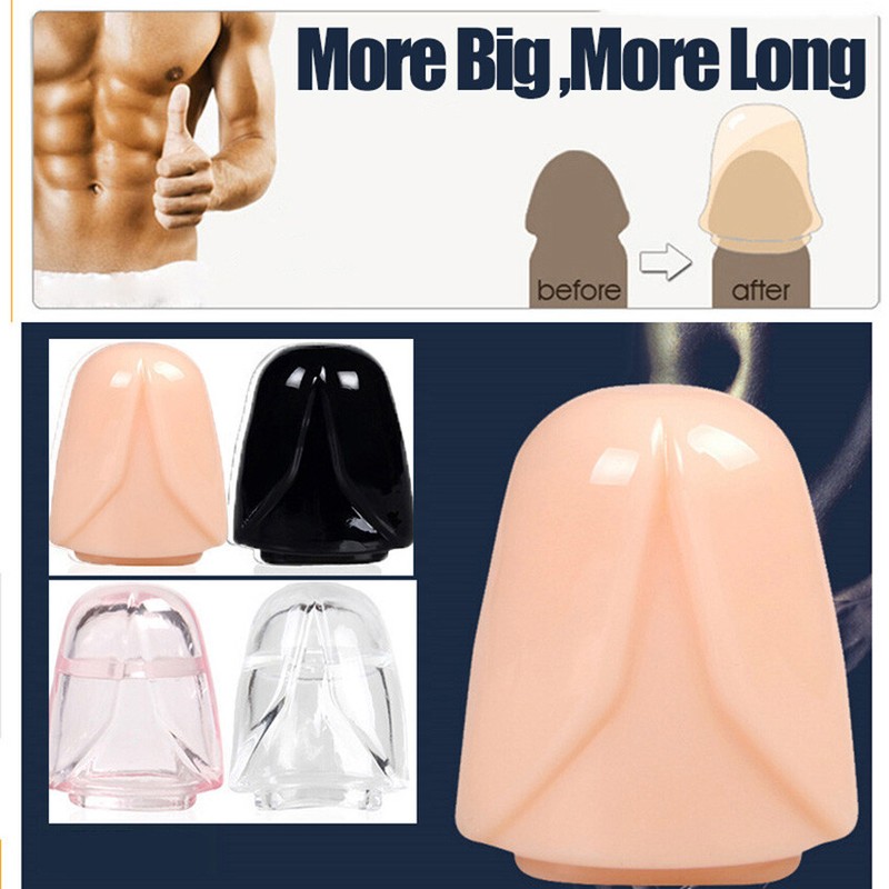 Penis Glans Sleeve Foreskin Extension Cock Ring Enlargement Sex Toy Male Condom gallery