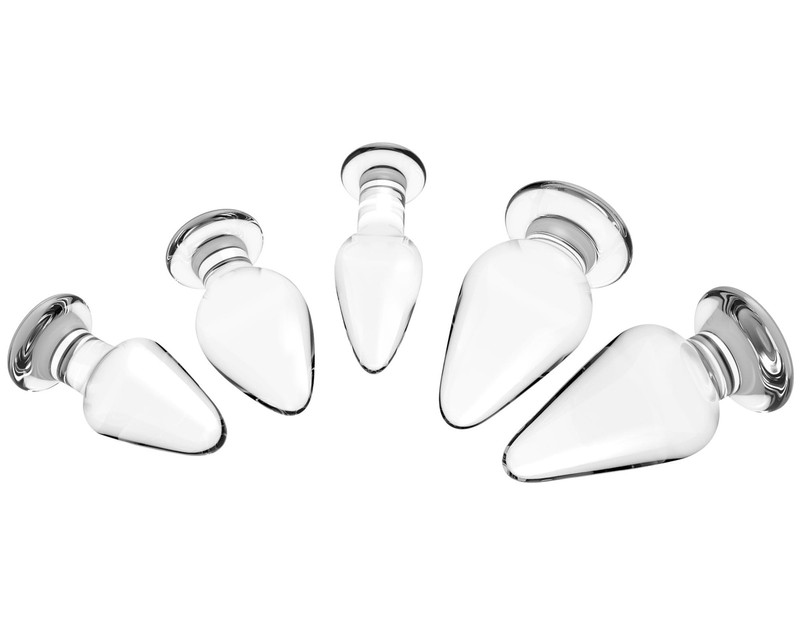 4 inch Mushroom Butt Plug,Crystal Glass Anal Plugs Bum Plug Anal Trainer Expa... gallery
