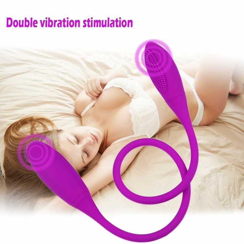 Powerful Double Head Dildo Vibrator G-Spot Massager Sex Toy For Lesbian Couples gallery