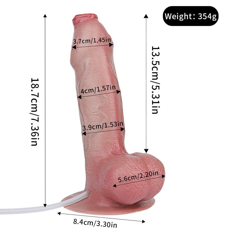 Realistic Squirting Ejaculating Dildo Suction Cup Penis Sex Toys for Women US gallery