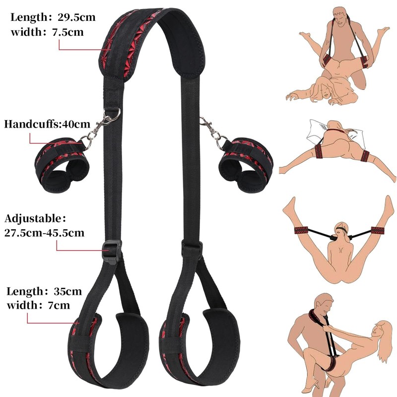 For Couples BDSM Bondage Sex Toys Thigh Sling Straps Legs Restraints Adjustable gallery