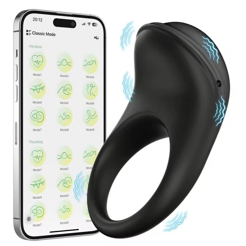 Ring Penis APP Control Vibrator Clitoris Stimulator Cock for Men Delay Ejaculati