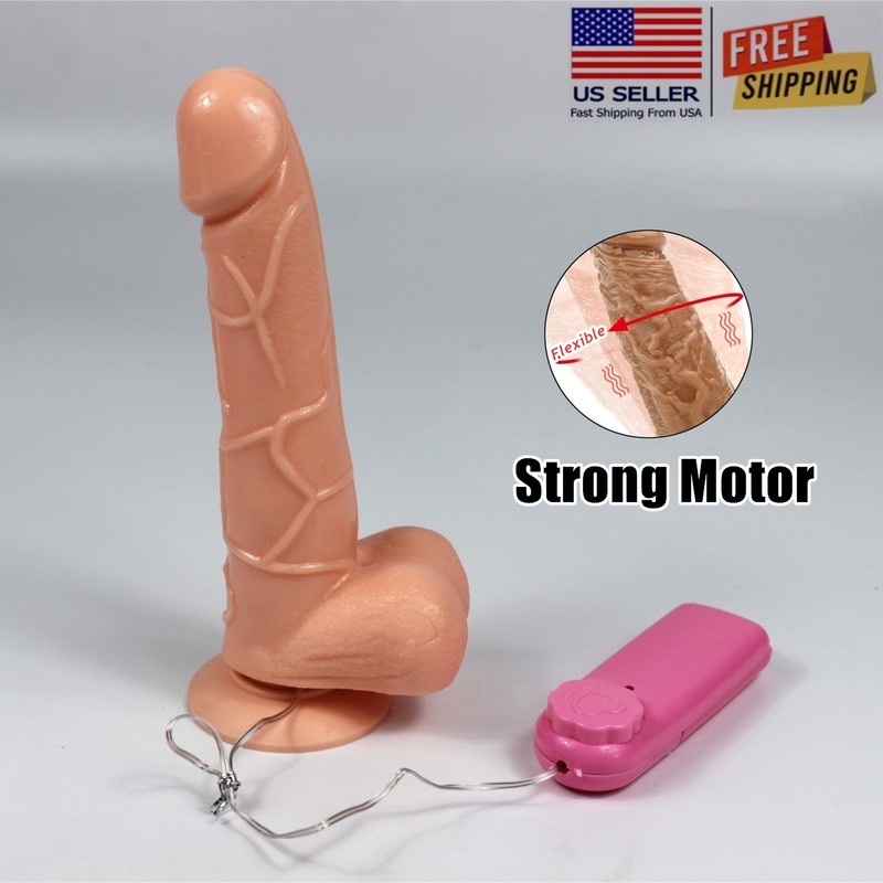 Multispeed Rotating Dildo Vibrator G-spot Clit Massager Powerful Sex Toys Women