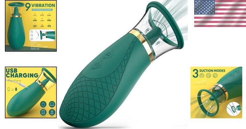 Clitoral Sucking Vibrator with 3 Modes and 9 Licking Functions for Quick Orgasm gallery