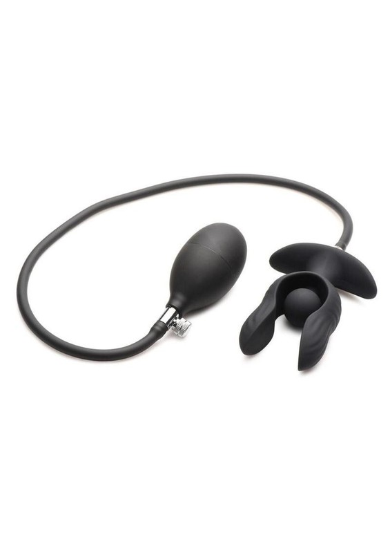 Master Series Dark Pearl Inflatable Rechargeable Vibrating Butt Plug gallery