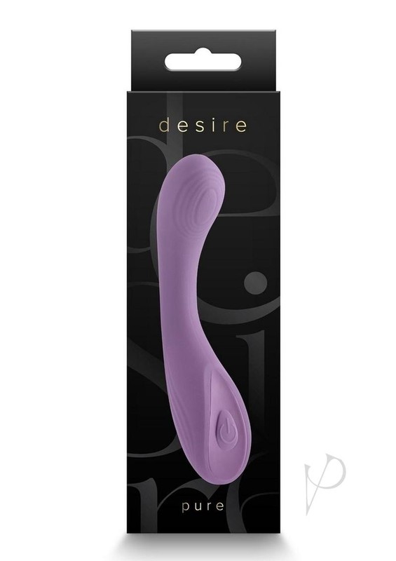 Desire Collection Pure Rechargeable Silicone Vibrator – Purple