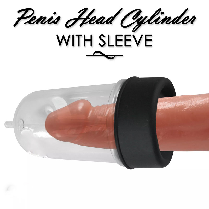 Vacuum Suck Stroke Penis Head Glan Pump Cock Enlarger Trainer Sex Toys for Men gallery
