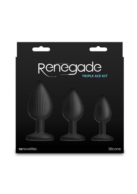 Renegade Triple Ace Silicone Anal Plugs Kit gallery