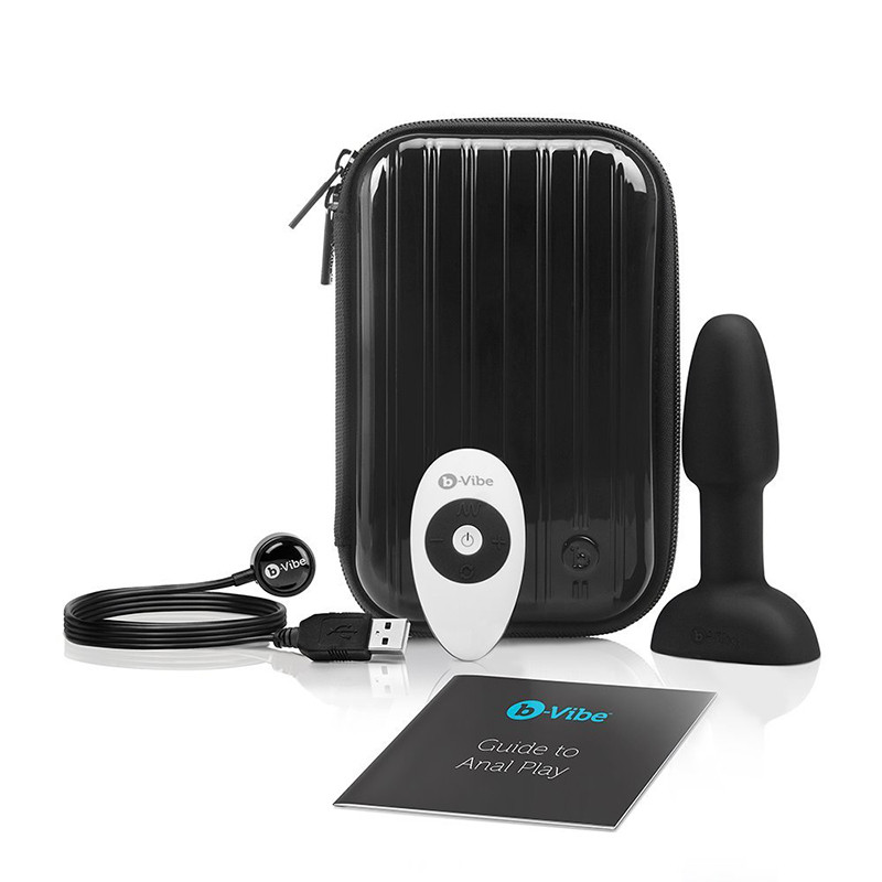 b-Vibe Rimming Petite Black remote-controlled anal plug Vibrator & USB Recharger