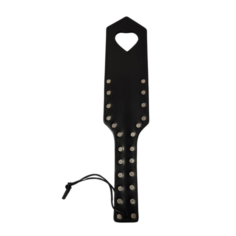 Genuine Cowhide Leather Paddle – Heart-Shaped Design