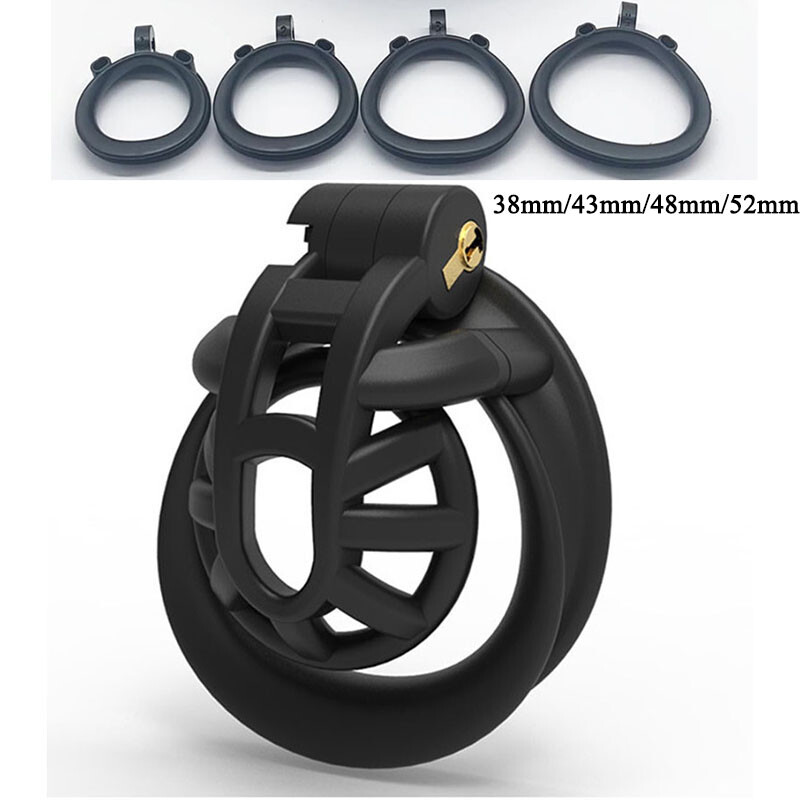 Positive and Negative Male Sissy Chastity Cage Device Newest Restrain Device
