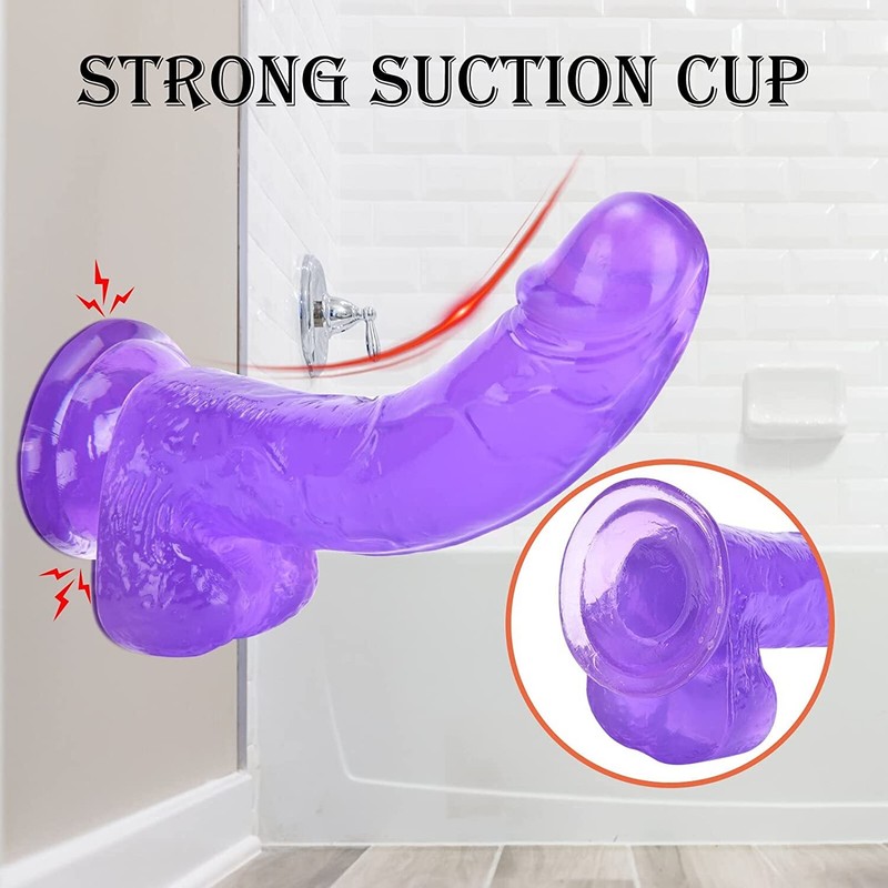 6/7/8 inch Dildo Suction Cup Dong – Realistic Veined Dildos Anal Vagina Sex Toys